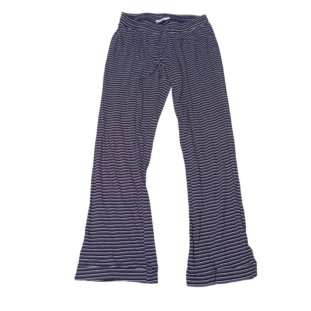 Marine Layer Striped Lounge Pants Purple Blue White Small Drawstring Flare Leg